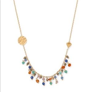 14 Karat Gold Plated Multi-stone Necklace